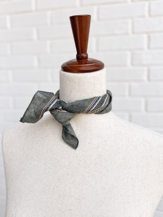 The YSL Sage Scarf