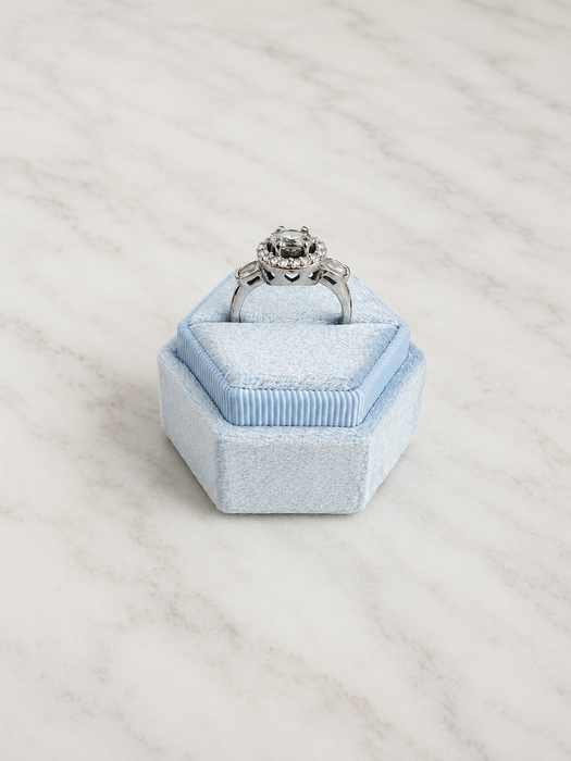 Crystal Halo Ring