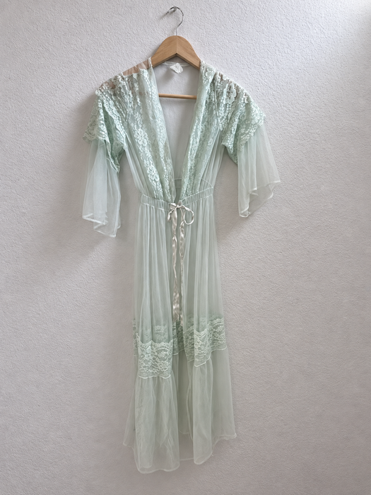 The Seafoam Lace Robe
