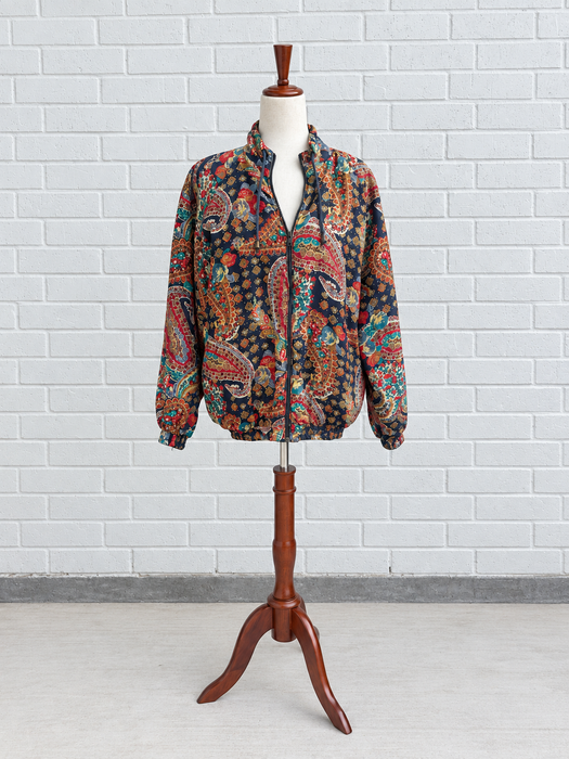 The Midnight Paisley Silk Jacket