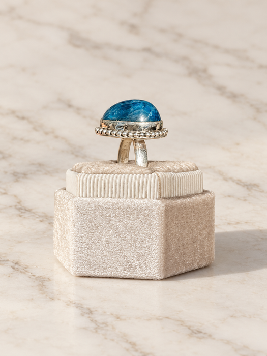 The Azure Teardrop Ring