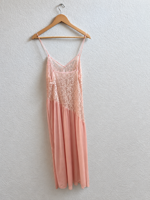 The Apricot Rose Lace Nightgown