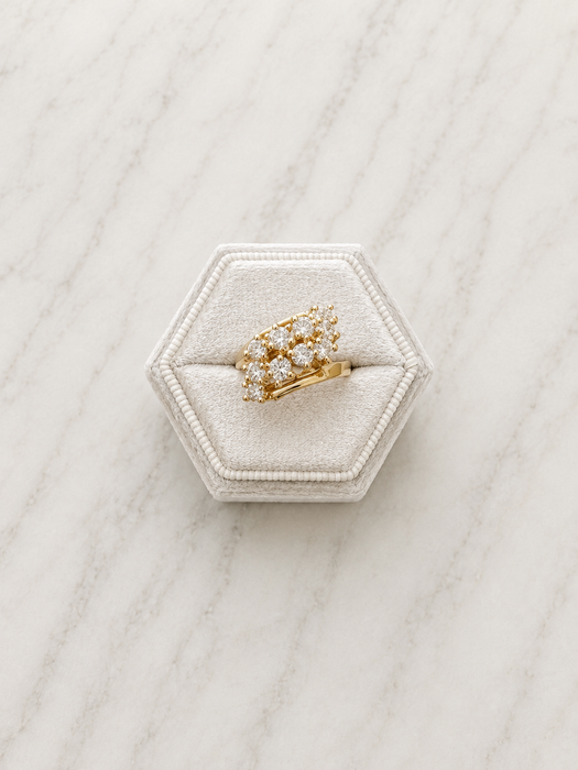 Crystal Cascade Ring