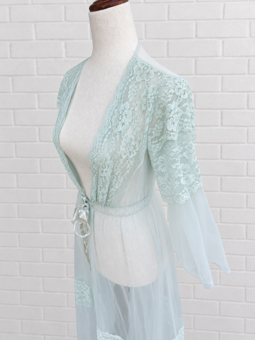 The Seafoam Lace Robe