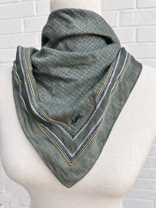 The YSL Sage Scarf
