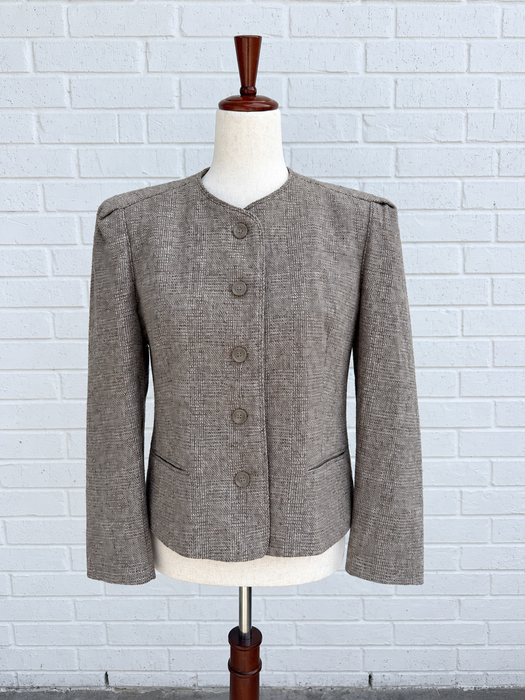 Peabody House Tailored Glen Tweed Jacket