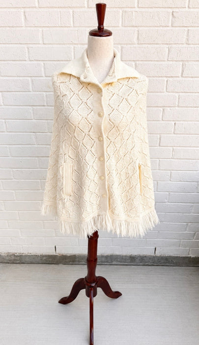 Heirloom Ivory Knit Cape