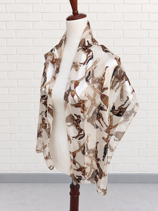 The Equestrian Print Scarf