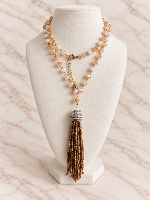 The Marigold Tassel Necklace