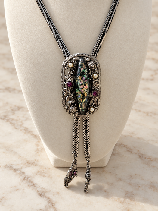 Midnight Garden Bolo Necklace