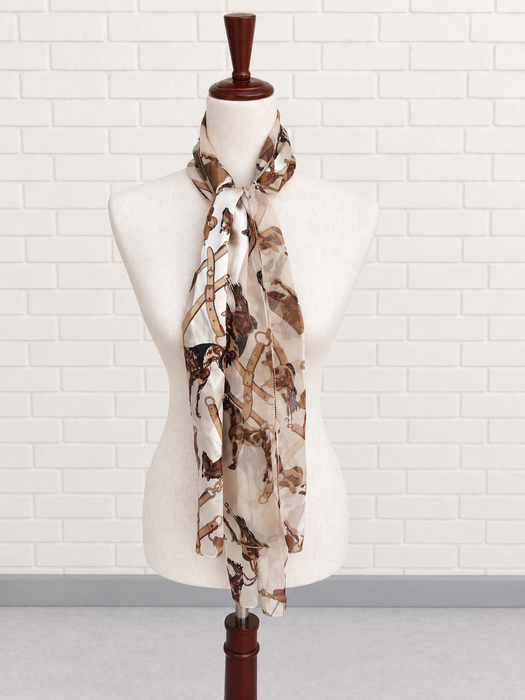 The Equestrian Print Scarf