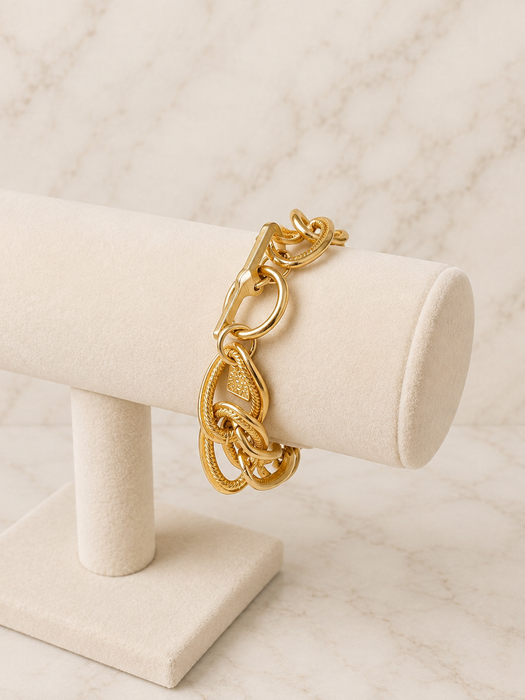 Anne Klein Gilded Links Toggle Bracelet
