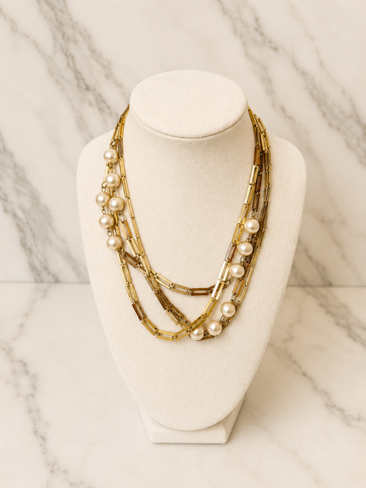 Pearl Cascade Necklace