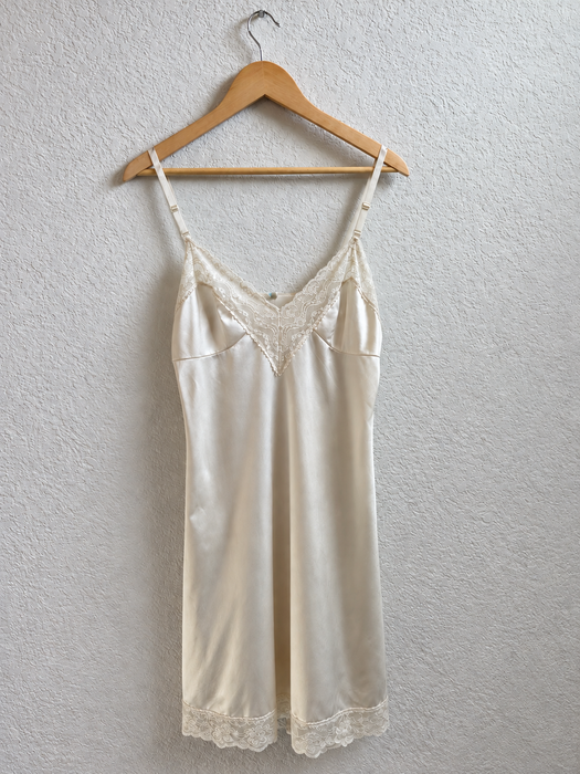 The Colette Ivory Lace Slip