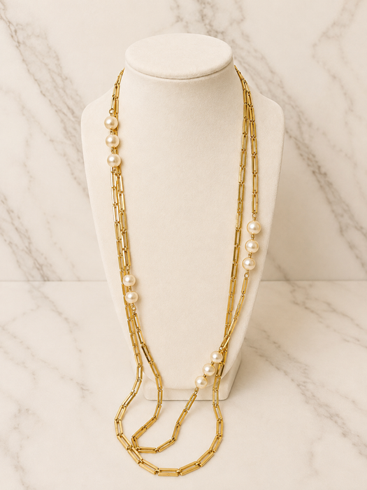 Pearl Cascade Necklace