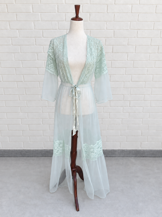 The Seafoam Lace Robe