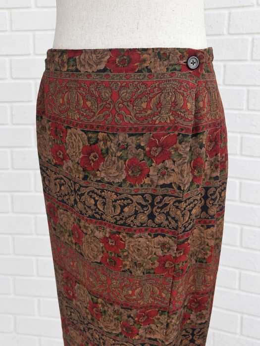 The Tapestry Rose Wrap Skirt