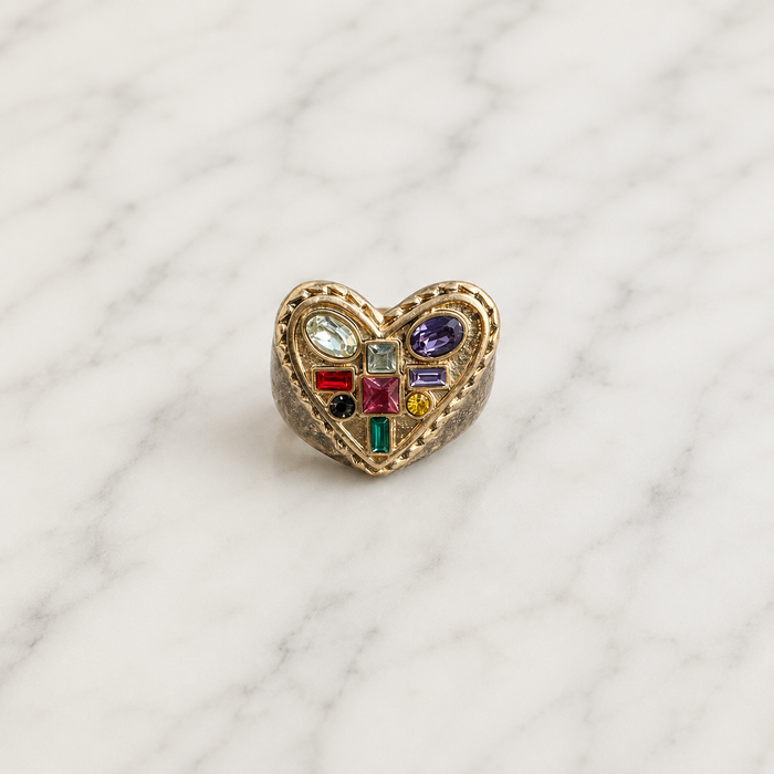 Amour Mosaic Heart Ring