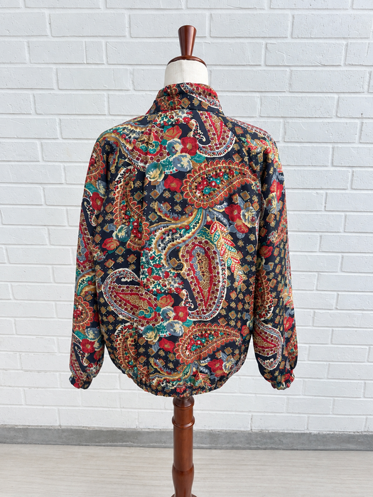 The Midnight Paisley Silk Jacket
