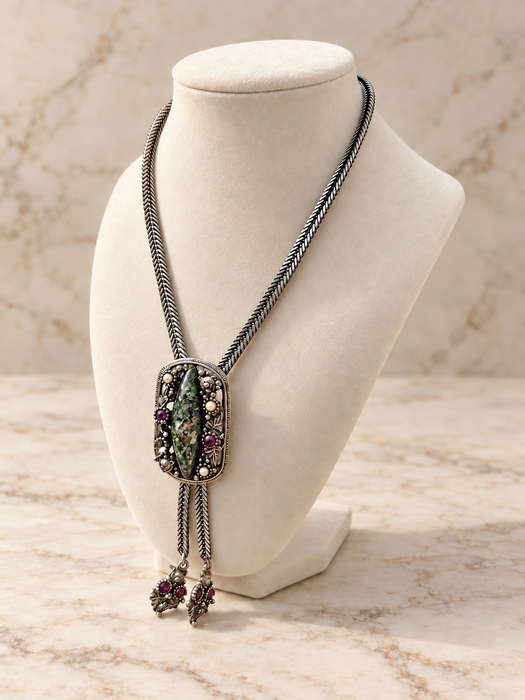 Midnight Garden Bolo Necklace