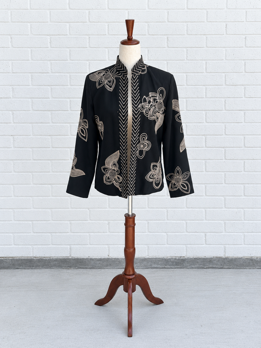 Art Deco Floral Embroidered Jacket