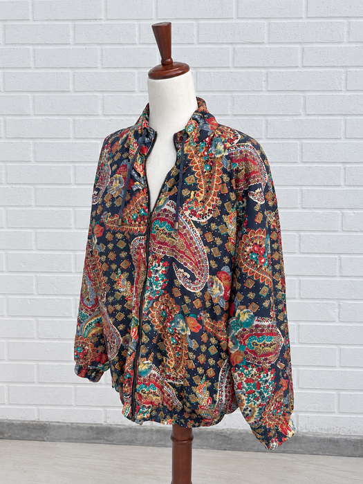 The Midnight Paisley Silk Jacket