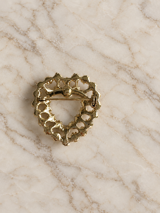 The Sweetheart Pearl & Rhinestone Brooch
