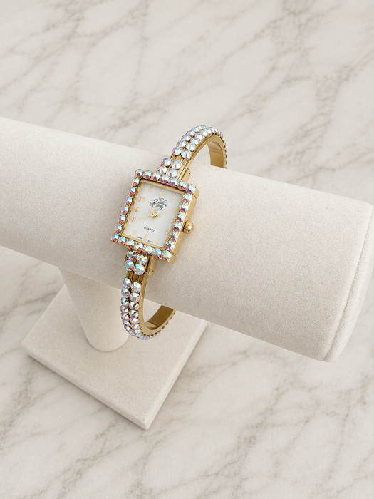 Kirk’s Folly Aurora Crystal Cuff Watch