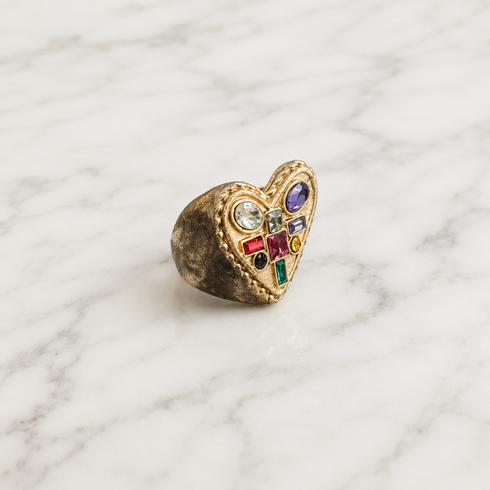 Amour Mosaic Heart Ring