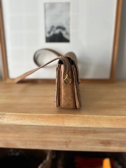 1970s Gucci Micro GG Horsebit Crossbody Bag