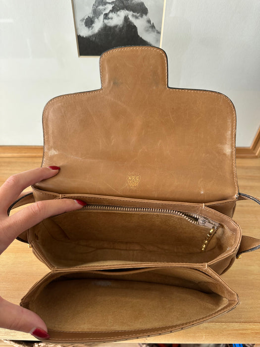 1970s Gucci Micro GG Horsebit Crossbody Bag